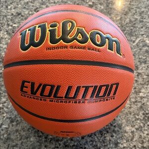 Wilson Evolution Basketball - Orange with Black Lettering 29.5